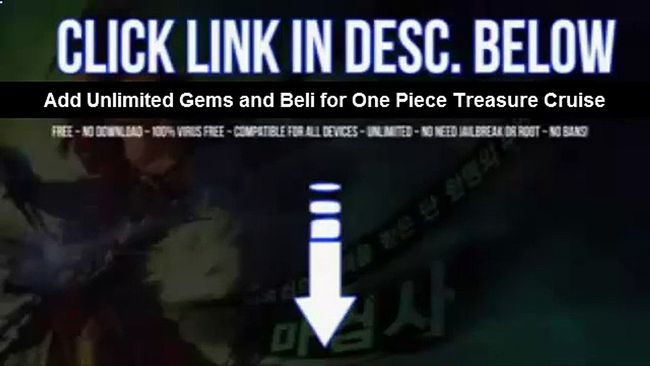 One Piece Treasure Cruise Beli and Gems Generator Hack Android iOS UPDATED Free 1