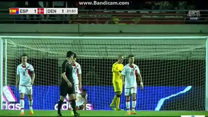 2-1 Goal HD Spain U21 VS Denmark U21 23-03-2017 Friendly match