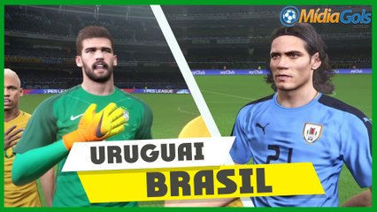 URUGUAI x BRASIL - Eliminatórias da Copa - PES 2017 - gameplay (PS4/XBOX ONE)