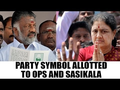 AIADMK row: OPS gets electric Pole Symbol, Sasikala alloted hat| Oneindia News