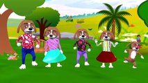 Dog Cartoons Singing Finger Family Children Nursery Rhymes | Dog Finger Family Rhymes