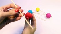 Christmas Play Doh Lollipops How to Make Playdough Rainbow Lollipops Pops Candies Play Doh