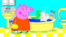 Peppa Pig George Bathing in Bathroom Coloring Pages Peppa Pig Coloring Book