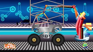 И автомобиль легковые автомобили мультфильм Дети для Дети Мо Мо Мо Мо монстр Полиция грузовики видео 2017 |