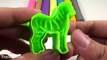 Learn Name Sound Color Play Doh Toy Animal Molds Horse Elephant Giraffe Lion Fun & Creativ