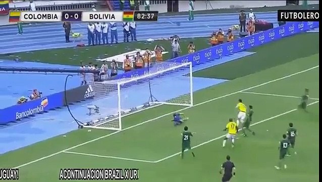 Gol de James Rodriguez - Colombia 1 x 0 Bolivia - Eliminatorias Rusia 2018