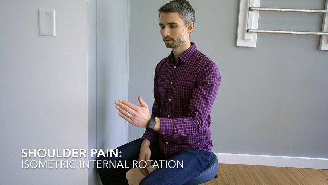 InSync Physiotherapy Shoulder Pain? Isometric Internal Rotation Exercise