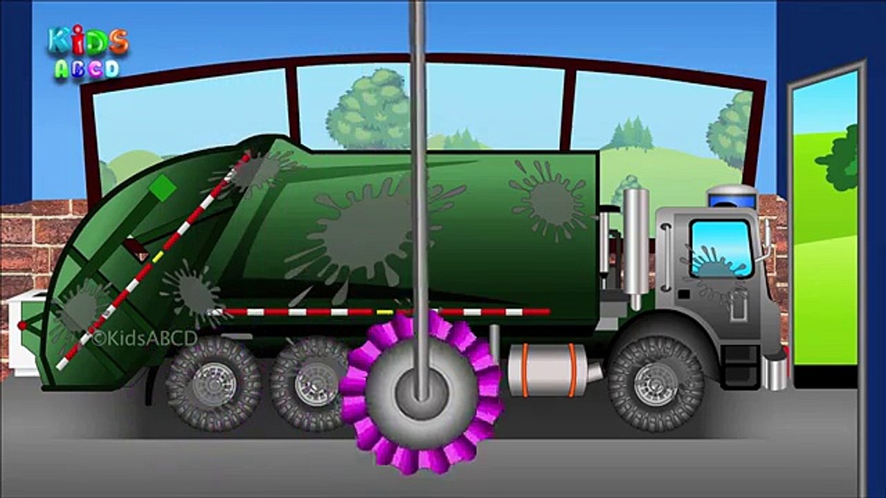 Garbage Truck - Car Wash - Vehicles For Kids