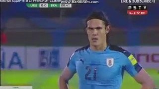 Edinson Cavani Penalty Goal HD - Uruguay 1-0 Brazil 24.03.2017 HD