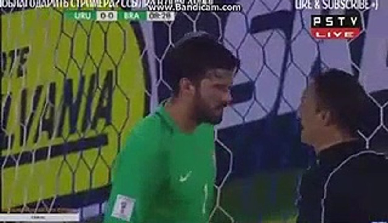 1-0 Edinson Cavani Penalty Goal HD - Uruguay vs Brazil 24.03.2017 HD