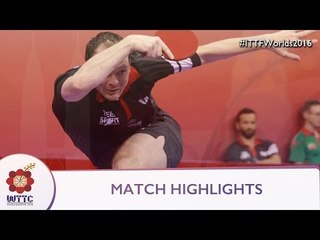 2016 World Championships Highlights: Paul Drinkhall vs Wang Zengyi