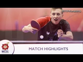 Скачать видео: 2016 World Championships Highlights: Liam Pitchford vs Wang Zengyi