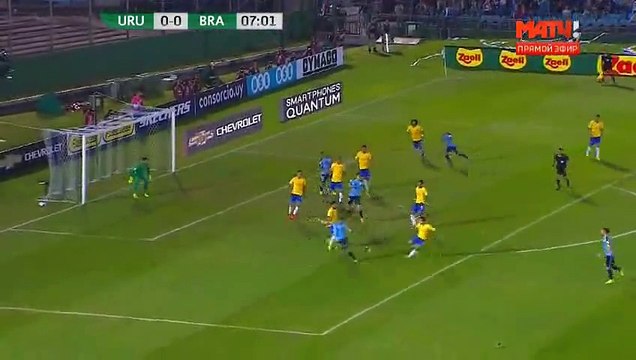Cavani Edinson Penalty Goal Uruguay 1-0 Brazil HD - 24.03.2017