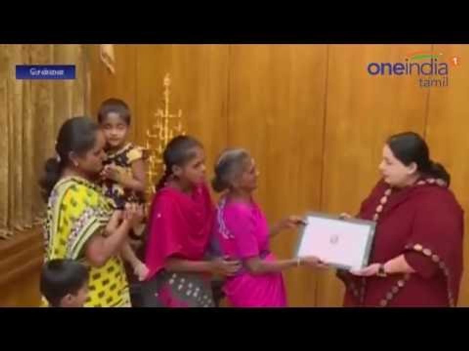 Jayalalitha gives Rs.10 lakhs Pasi Narayanan family