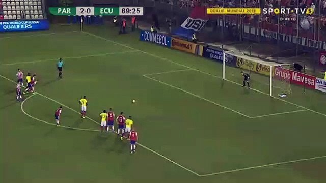 2-1 Felipe Caicedo Penalty Goal - Paraguay 2-1 Ecuador 23.03.2017