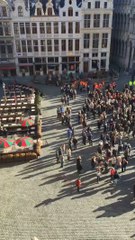 Minute's Silence Held for Attack Victims in Central Brussels