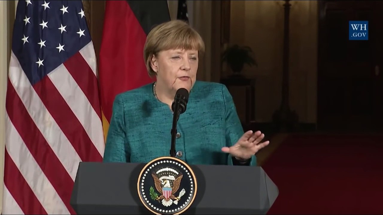 Donald Trump and Angela Merkel's Full Press Conference _ HD - YouTube [720p]