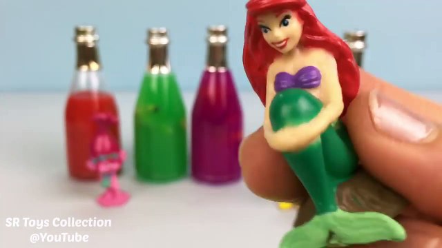 Learn Colors Gooey Slime Surprise Toys Bottles Minnie Mouse Ariel Pikachu Spiderman Fun for