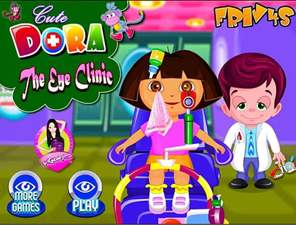 Dora Médico de los Ojos de la Clínica Episodio de Dora la exploradora Bebé Juegos de Médico Completo de Juegos para niños