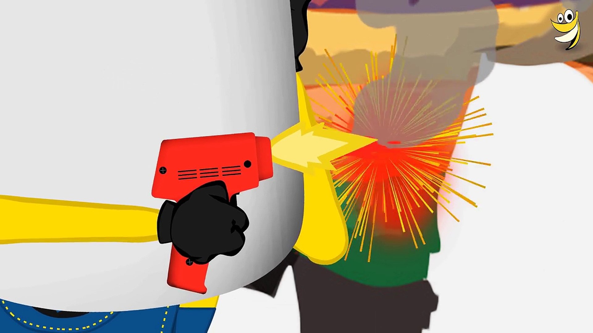 Minions BANANA IN POWER CABLE Funny Cartoon ~ #Minions Mini Movies 2016 [4k] Minions Escap