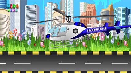 Learning Vehicles Names and Sounds | Emergency Vehicles | Police Car. Fire Truck. Rescue T