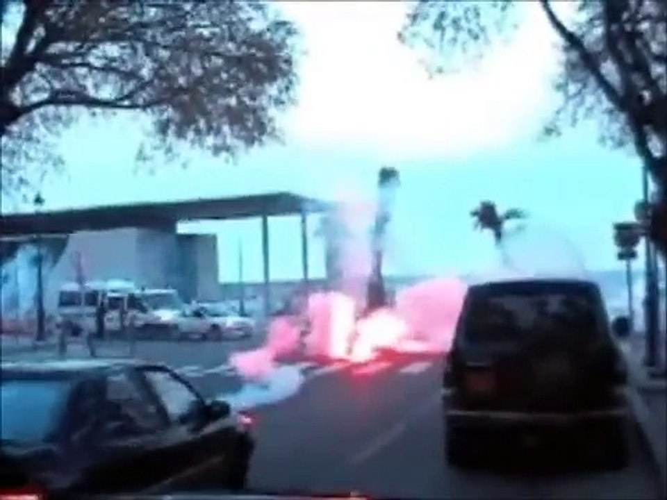 03/04 SC Bastia - OGC Nice Testa Mora attack bus of Nice fans and trouble with riot police