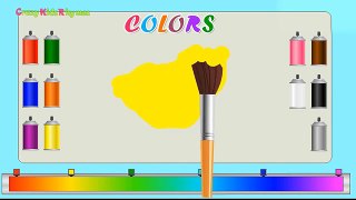 Learn Colors with Paint Learning Video for Children,Learning Rainbow Colours with Body Pai