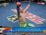 NTG: Brian Viloria, hawak na ang WBO at WBA Flyweight Championship belts