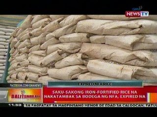 BT: Saku-sakong iron-fortified rice na nakatambak sa bodega ng NFA, expired na