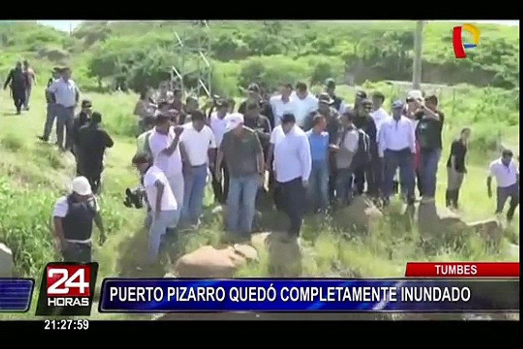 Tumbes: torrencial lluvia dejó calles inundadas en Puerto Pizarro