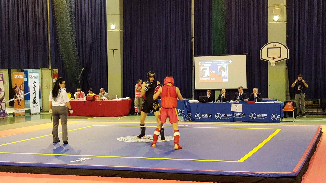 Hamid Karimi Championnat De France Sanda 2017  1/2 Finale  Round 1
