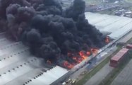 Huge Fire Rips Through Container Depot in Durban