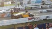 Mustang drag race wreck at 140 MPH