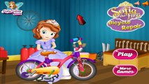 Принцесса София и ее модный велосипед! Игра как мультик для девочек! Детское видео!