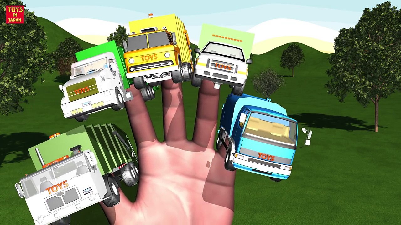 scary garbage truck | Halloween finger family song for kids