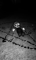 Mario doll moves in satanic ritual
