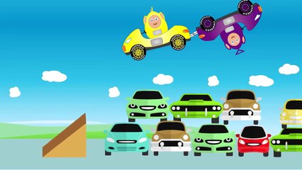 Kids Monster Trucks Compilation Sonic Vs Mario And Teletubbies Cartoon For Kids