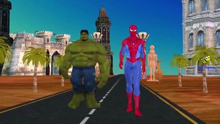Colors Spiderman Vs Skeleton Monsters Finger Family | Hulk Joker Prank Frozen Elsa Funny S
