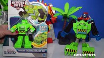 Surprises and Boulder to the Rescue! Transformers Rescue Bots Boulder the Construction Bot