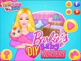 Barbies Baby DIY Nursery - Newborn Baby Games - Room Makeover Games