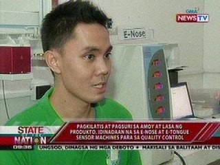 Amoy at lasa ng produkto, idinadaan na sa e-nose at e-tongue sensor machines para sa quality control