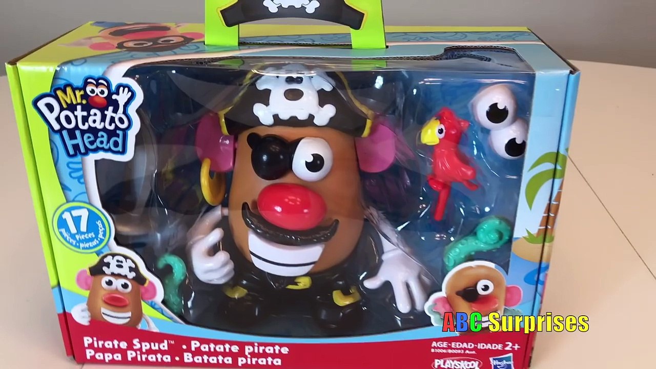 Learn Body Part Words Mr Potato Head Captain America Ironman Toys for Kids ABC Surprises P