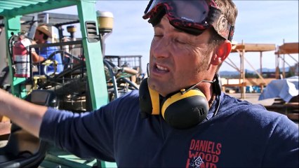 World's Biggest Chainsaw vs Ancient Salvaged Redwood