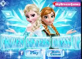 Free online girl dress up games Frozen game Modern Frozen sisters Baby game for girl