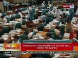BT: Period of amendments ng RH Bill, hindi natapos