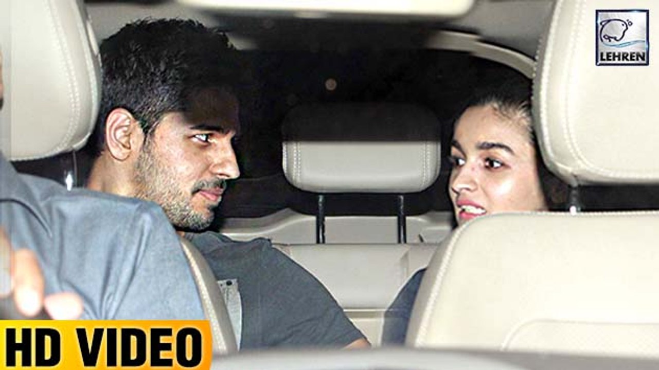 Sidharth Malhotra & Alia Bhatt Watch 'Phillauri' Together
