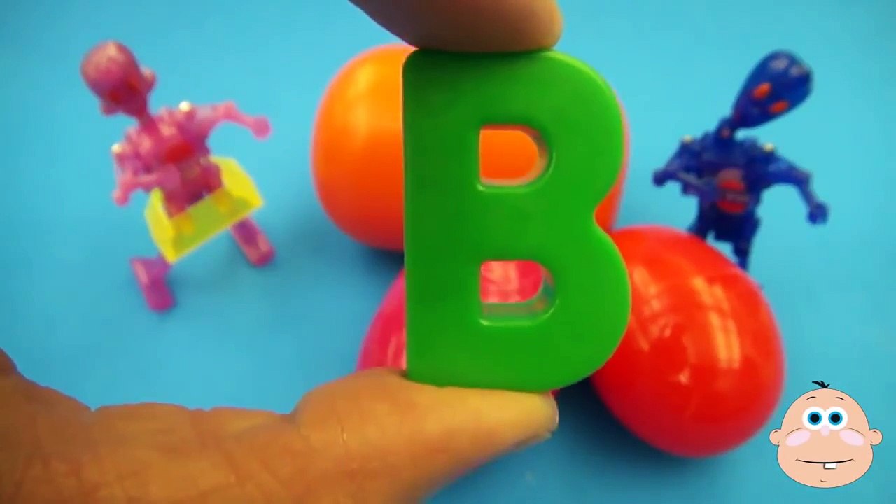 Kinder Surprise Egg Learn-A-Word! Spelling Words Starting With B! Lesson 1