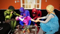 Spiderman Frozen Elsa Baby Masha vs Joker Real Life Anna Superhero