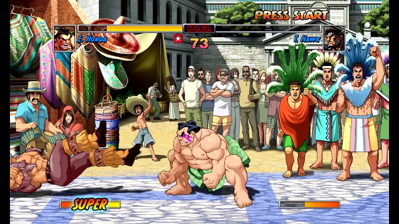 Super Street Fighter 2 Turbo HD Remix E.Honda play through on ps3 with El Gato HD60