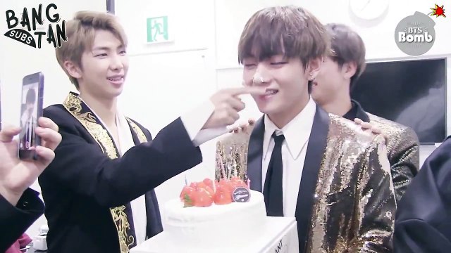[ENG] BANGTAN BOMB- Happy Birthday to V @ KBS Song Festival 2016